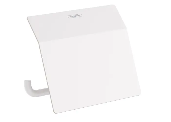 Держатель туалетной бумаги с крышкой Hansgrohe AddStoris матовый белый (41753700)