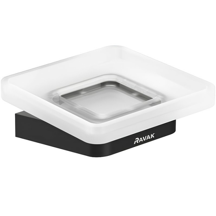 Мыльница Ravak 10° черная матовая (X07P556) Мыльница Ravak 10° черная матовая (X07P556)