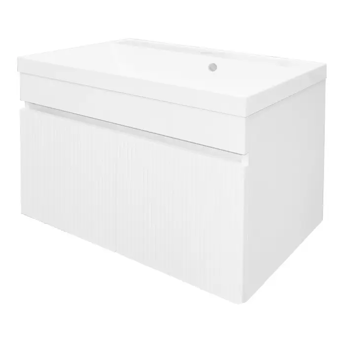 Комплект Тумба Loranto Serenada 70 700х450х550 подвесная, с раковиной Астория 70, белый (CS00096748)