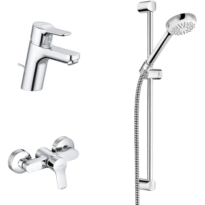 Комплект для душа KLUDI PURE&EASY  3in1, хром (378450565)