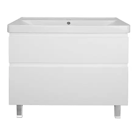 Комплект Тумба Azario Мила 90 Н 910х470х860 напольная, с раковиной Monte 900, белый (CS00089953)