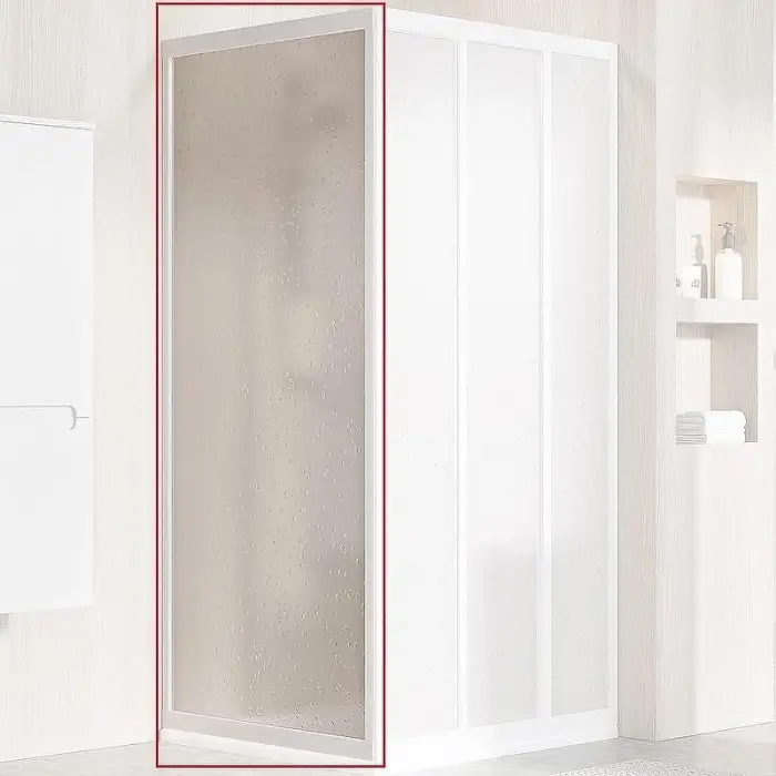 Душевая стенка Ravak Supernova APSS-90 профиль Белый, витраж пластик Pearl (940701R211)