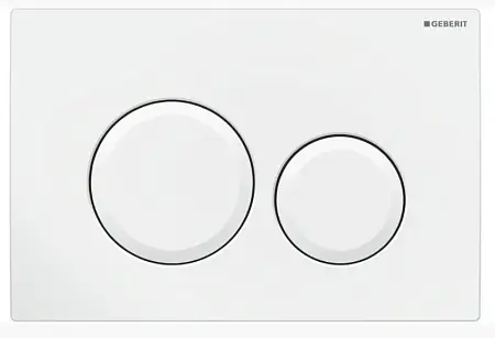 Кнопка смыва Geberit Delta20 двойной смыв, пластик, цвет белый (115.127.11.1)