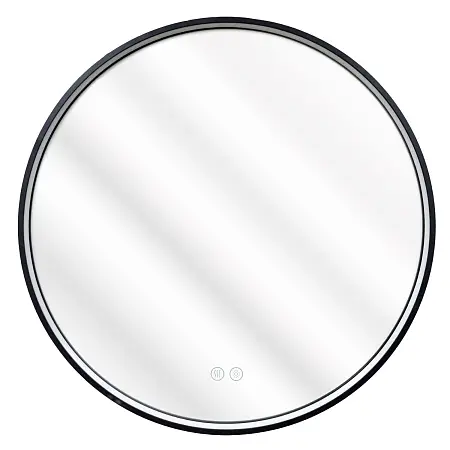 Зеркало с подсветкой в ванную Azario Димион 700х700х45 АZ-LED010925 цвет черный матовый