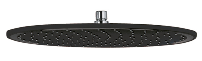 Верхний душ KLUDI A-QA  круглый, плоский, 300 мм, черный матовый (6433087-00)