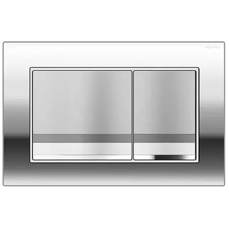 Кнопка смыва AZARIO NEW двойная, пластик, хром (AZ-001.02)