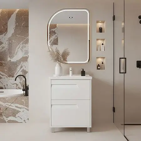 Белая интерьер