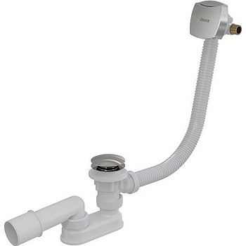 Слив-перелив Ravak для ванны, click-clack, с наливом, хром (X01505)