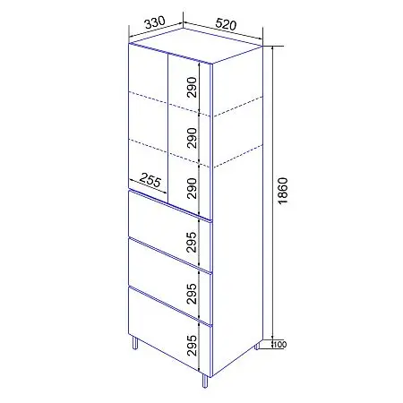 Пенал Эстима 523_схема