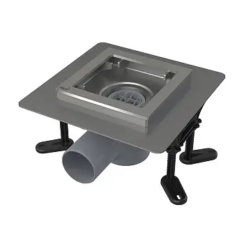 Душевой трап Alcadrain 130×130 из нержавеющей стали, без pешетки (APV130) Душевой трап Alcadrain 130×130 из нержавеющей стали, без pешетки (APV130)