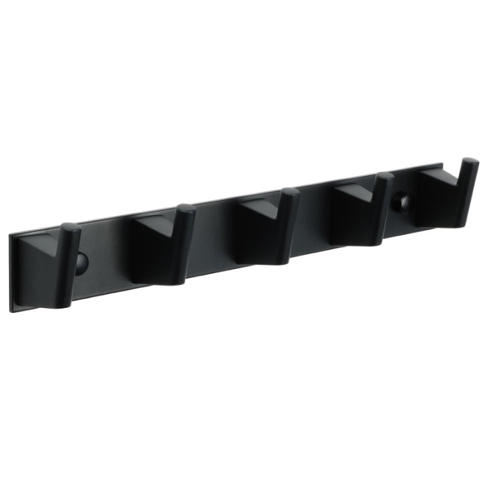 Планка 5 крючков Fixsen Trend, черная (FX-97805-5) Планка 5 крючков Fixsen Trend, черная (FX-97805-5)