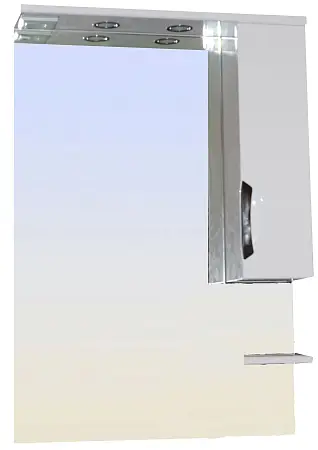 Зеркало-шкаф Loranto Стиль 70 правостороннее, 700х1075х170, белый (CS00024668)