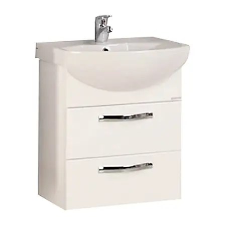 Тумба под раковину AQUATON Ария 50 М, подвесная, белая(1A140001AA010)