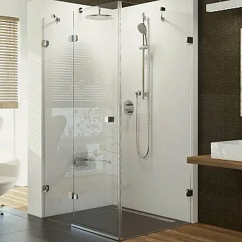 Душевое ограждение Ravak Brilliant BSDPS-110/80 110х80 L стекло Transparent, профиль Хром (0ULD4A00Z1)