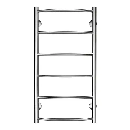 Полотенцесушитель водяной AZARIO VERONA 400/800 6 секций, нижнее/диагональное подключение, 1/2", хром (AZ04148)