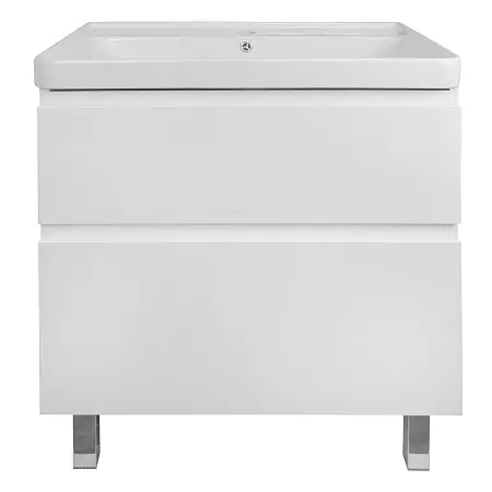 Комплект Тумба Azario Мила 70Н 720х475х850 напольная, с раковиной Monte 70, белая (CS00085831)