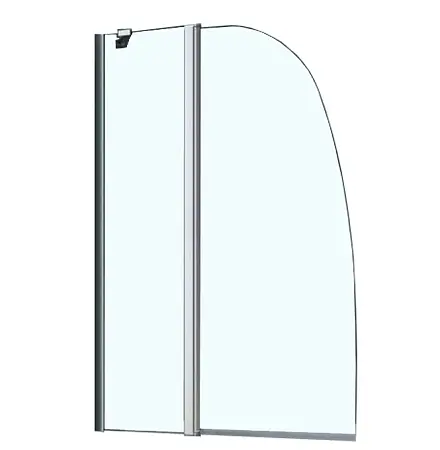 Шторка для ванны Azario BOSTON 100*140 хром, прозрачное стекло 6 мм (AZ-142) Шторка для ванны Azario BOSTON 100*140 хром, прозрачное стекло 6 мм (AZ-142)