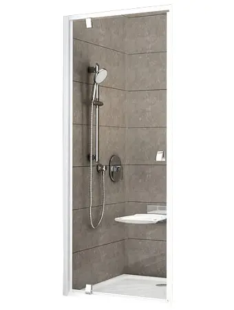 Душевая дверь Ravak Pivot PDOP1-80 белая, стекло прозрачное