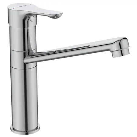 Смеситель для кухни Vidima Wave, система монтажа IS-Fix, StrongFix®, однорычажный, хром (BA418AA)