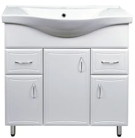 Комплект Тумба Коралл-80/2 (800х850х460) с раковиной Basic 80 (CS00070754)