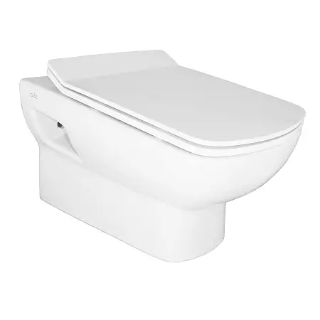 Унитаз подвесной Creo Ceramique Tours с сиденьем микролифт, белый (TO1100N+TO1001N)