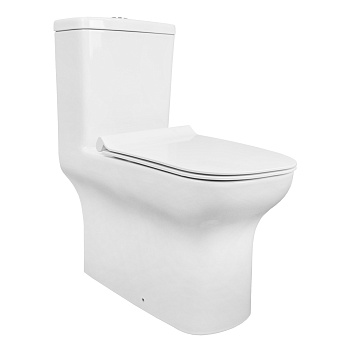 Унитаз-моноблок Creo Ceramique ONE 350х720х760 безободковый, в комплекте с быстросъемным сиденьем микролифт (ON0102) Унитаз-моноблок Creo Ceramique ONE 350х720х760 безободковый, в комплекте с быстросъемным сиденьем микролифт (ON0102)