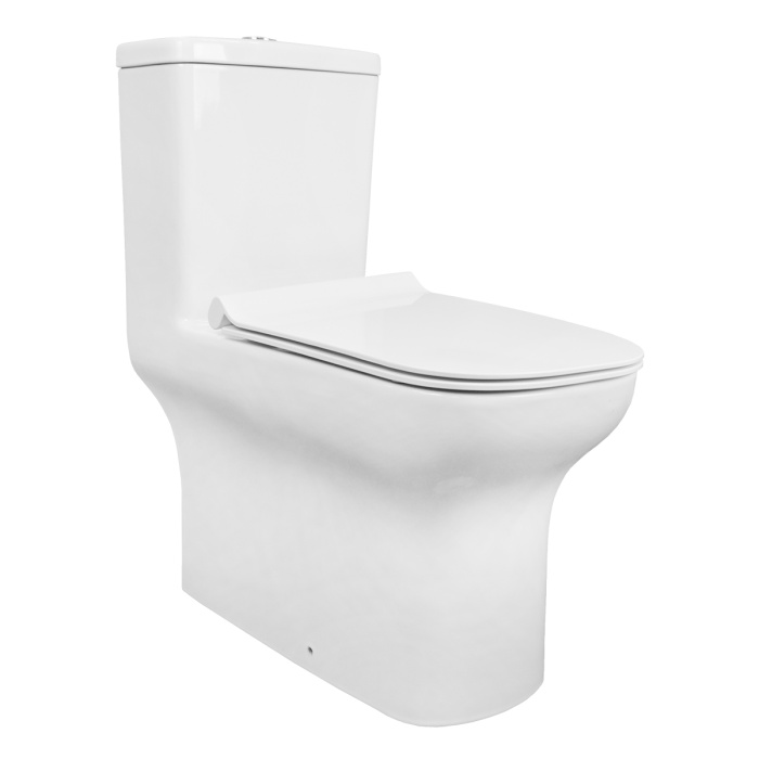 Унитаз-моноблок Creo Ceramique ONE 350х720х760 безободковый, в комплекте с быстросъемным сиденьем микролифт (ON0102) Унитаз-моноблок Creo Ceramique ONE 350х720х760 безободковый, в комплекте с быстросъемным сиденьем микролифт (ON0102)