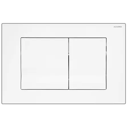 Кнопка смыва AZARIO NEW двойная, пластик, белый глянцевый (AZ-001.01)