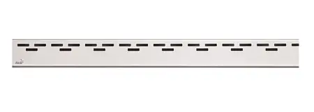 Решетка для водоотводящих желобов Alcaplast, дизайн HOPE, нержавеющая сталь, матовый хром (HOPE-850M)