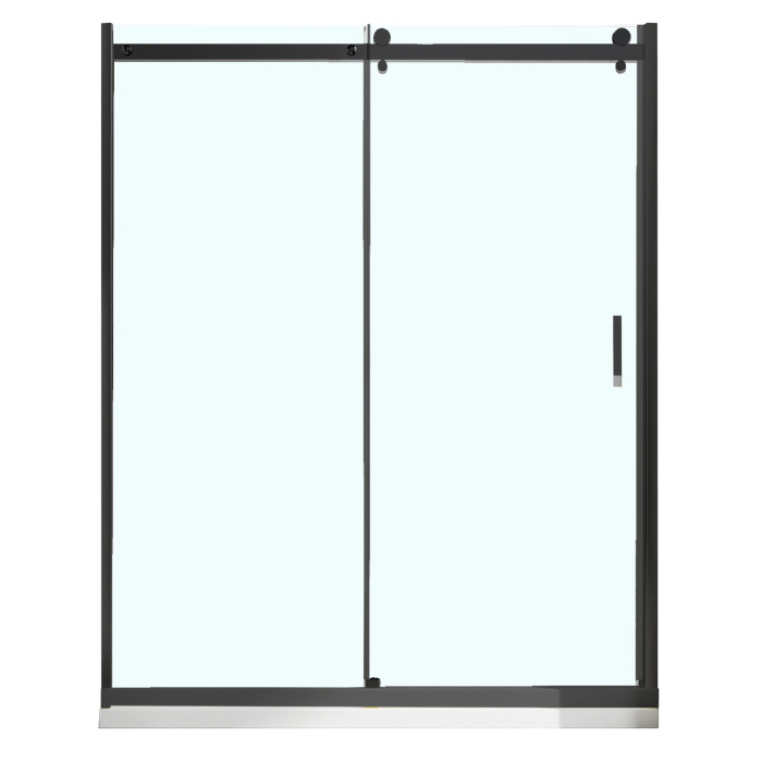 Душевая дверь Azario BERN 1500х1950, прозрачное стекло 6 мм, профиль черный матовый (AZ-733-150-BM-CL)