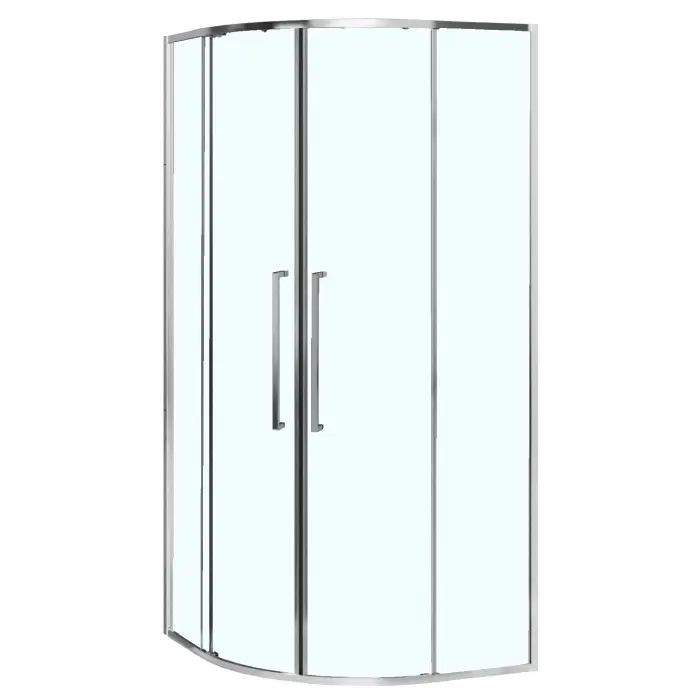 Душевое ограждение Azario Шанхай 1000х1000х1950 четверть круга, прозрачное стекло 6 мм, профиль хром (AZ-S43-100-CH-CL)