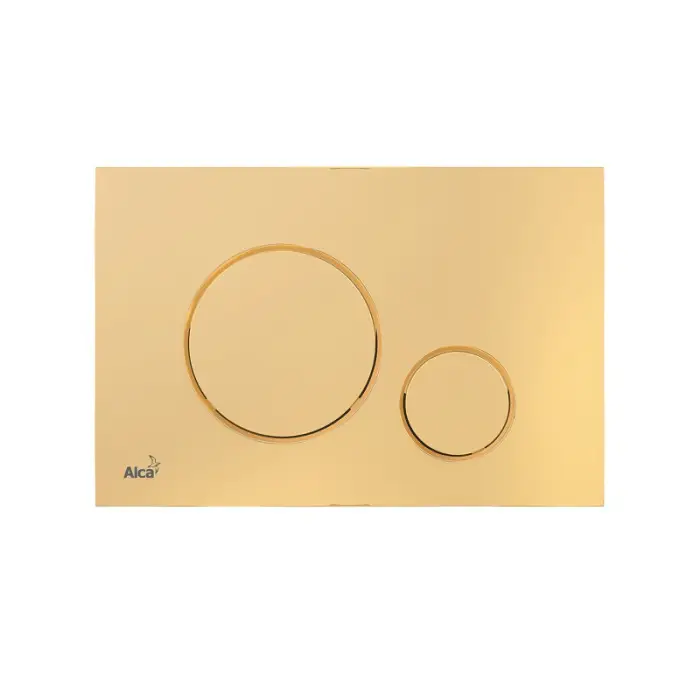 Кнопка смыва Alcadrain для скрытых систем инсталляции, золотой (M675)