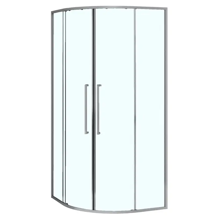 Душевое ограждение Azario Шанхай 900х900х1950 четверть круга, прозрачное стекло 6 мм, профиль графит матовый (AZ-S43-90-MGR-CL)