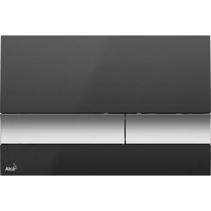 Кнопка смыва Alcadrain, Черная/хром-матовая (M1728-2)