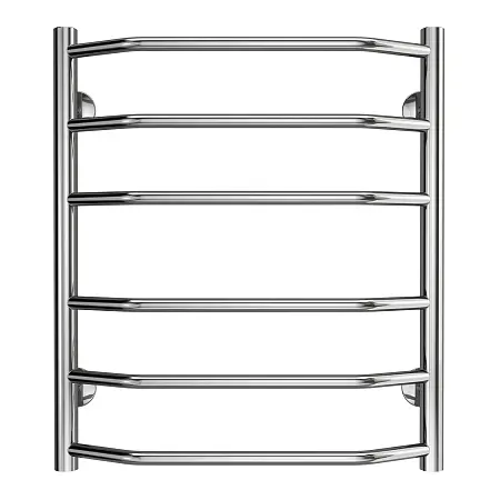 Полотенцесушитель водяной AZARIO RAVENNA 500/600 6 секций, нижнее/диагональное подключение, 1/2", хром (AZ07156)