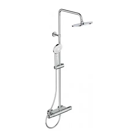 Душевая колонна Ideal Standard Ceratherm T50, в комплекте с термостатическим смесителем для душа, с полочкой (A7230AA)
