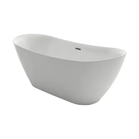 Ванна акриловая Azario GOLDFIELD 1700х750х650 свободностоящая, в комплекте с сифоном и металлической рамой (GOL17075)