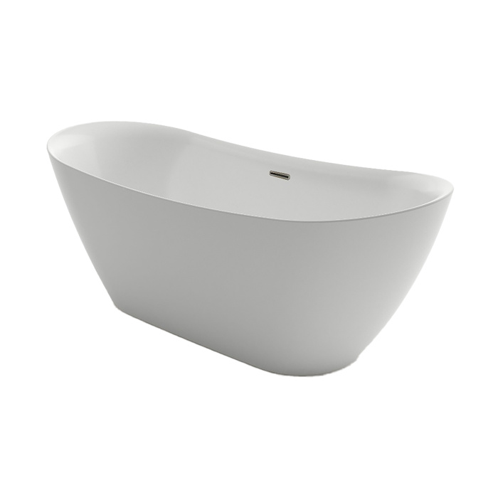 Ванна акриловая Azario GOLDFIELD 1700х750х650 отдельностоящая, в комплекте с сифоном и металлической рамой, цвет белый (GOL17075)