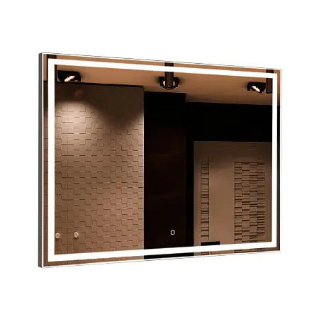 Зеркало AZARIO Ливия 1000х800, LED-подсветка с диммером, сенсорный выключатель (ФР-00001225)