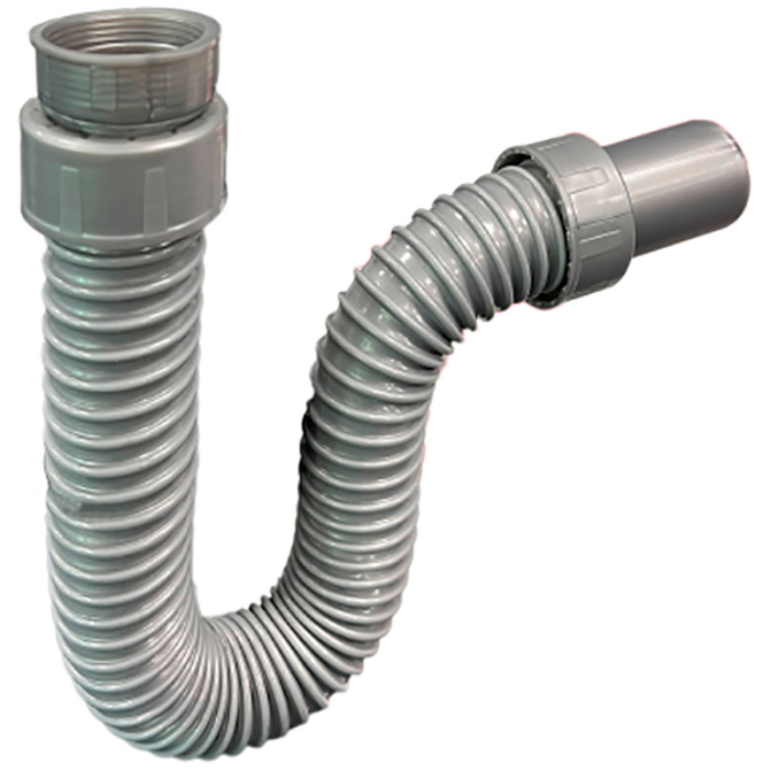 Сифон для раковины Bettoserb трубчатый, серый (125313)