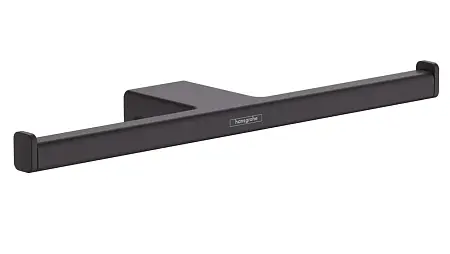 Держатель запасного рулона туалетной бумаги двойной Hansgrohe AddStoris, матовый чёрный (41748670)