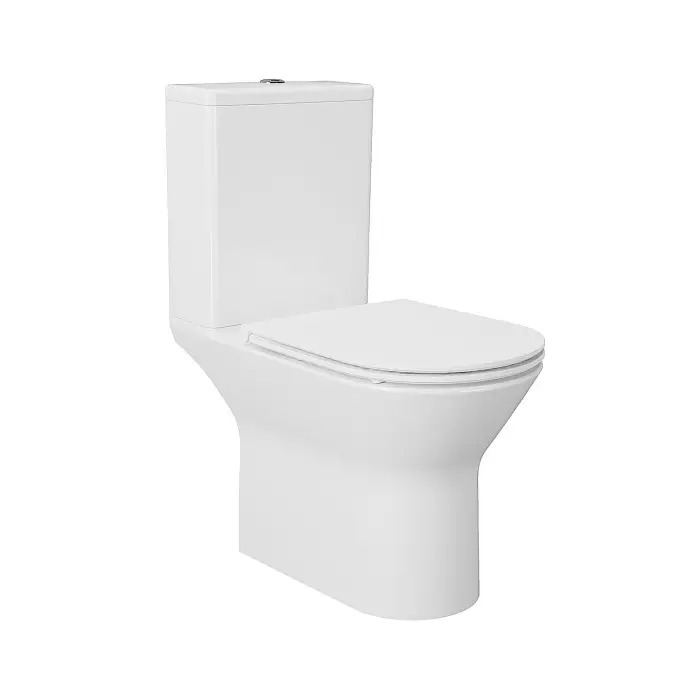 Унитаз - компакт Azario Dante 360х660х805 напольный, безободковый, быстросъемное сиденье микролифт (93589)