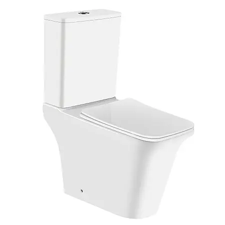 Унитаз-компакт Azario AVERO 660x360х820 напольный, безободковый с бачком и сиденьем микролифт (AZ-3121)