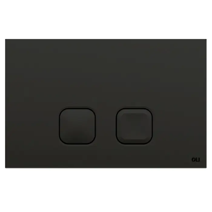 Кнопка смыва OLI PLAIN механаническая, двойная , пластик, черная (CG26000070829)