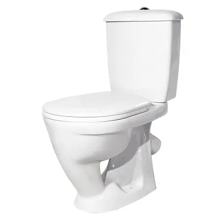 Унитаз-компакт Радуга Стандарт, тарельчатый, с сиденьем, белый (41901130032)