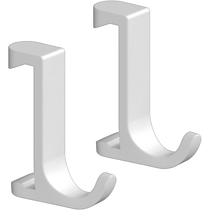 Крючок узкий Hansgrohe WallStoris 2 шт., матовый белый (27929700)