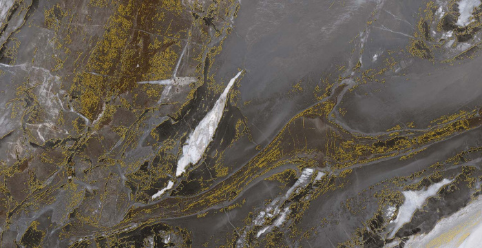 Плитка керамогранитная AZARIO RIVERSTONE GOLD 60x120 Carving (H18004011G)