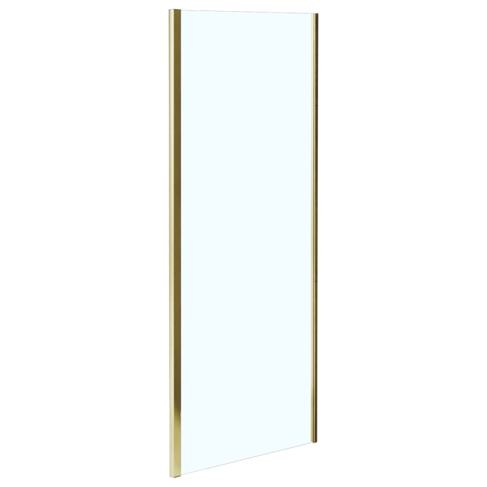 Боковая часть Azario SHANGHAI 800х1950 прозрачное стекло 6 мм, профиль брашированное золото (AZ-C43-80-BGL-CL)