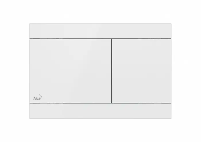 Кнопка смыва Alcadrain FUN-WHITE  нержавеющая сталь белый глянец