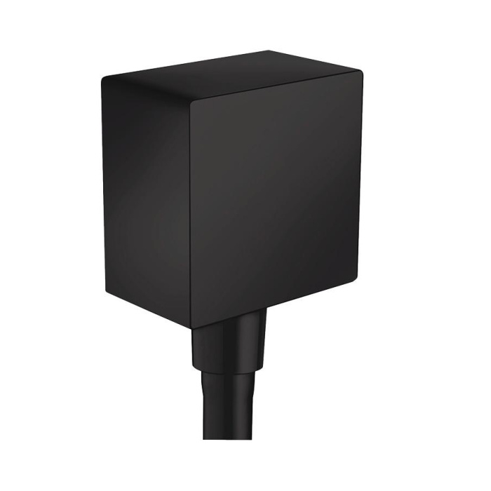 FixFit Square Шланговое подсоединение с клапаном обратного тока, матовый черный